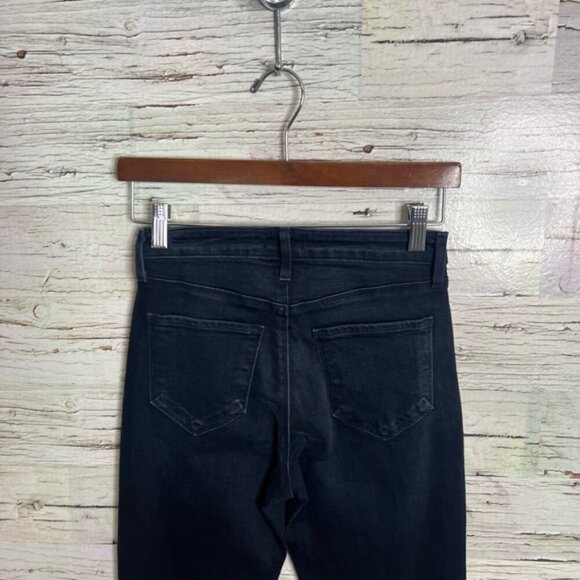 L Agence Womens Everett High Rise Marguerite Skinny Jeans Blue Denim Size 24 - Picture 8 of 9